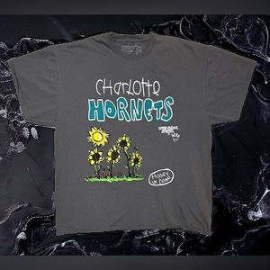 NEW Flawed NBA LAB Charlotte Hornets After School Special T shirt Sz XL Gray
